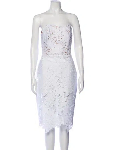Pre-owned Andres Otalora Strapless Mini Dress W/ Tags In White