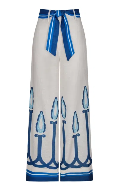 Andres Otalora Susurro Ancestral Linen Pants In Print