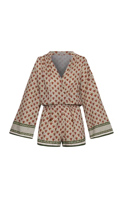 Andres Otalora Telar Linen Jumpsuit In Pattern