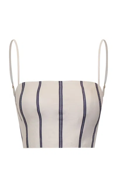 Andres Otalora Tierra Sagrada Linen Top In Multi