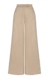 Andres Otalora Tizak Twill Wide-leg Pants In Brown
