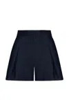 Andres Otalora Uma Tencel Denim Shorts In Navy