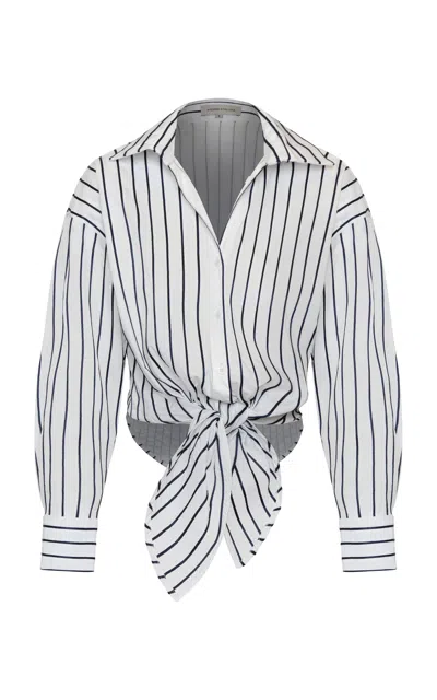 Andres Otalora Una Pausa Embroidered Cotton Top In White