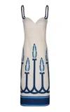 Andres Otalora Vivisima Embellished Midi Dress In Print