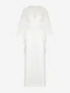Andres Otalora Volare Caftan Dress In White In White