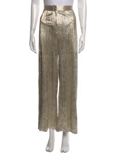 Pre-owned Andres Otalora Wide Leg Pants In Neutrals