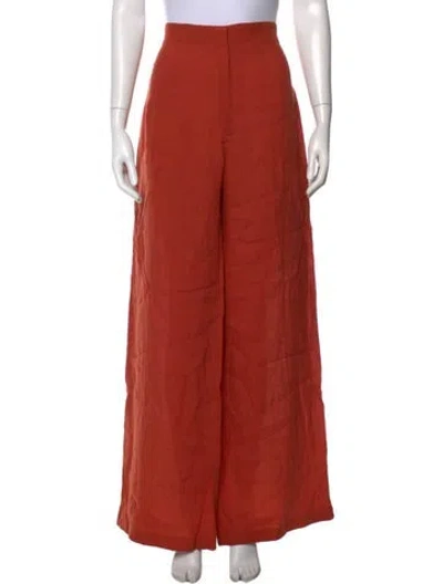 Pre-owned Andres Otalora Wide Leg Pants In Orange