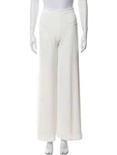 Pre-owned Andres Otalora Wide Leg Pants In White