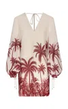Andres Otalora Y El Mar Printed Linen Mini Dress