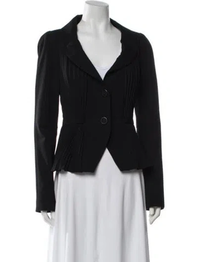Pre-owned Andrew Gn Blazer W/ Tags In Black/blue