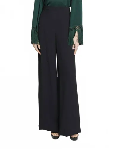 Andrew Gn Crepe Pant With Zip Pocket Detail In Black