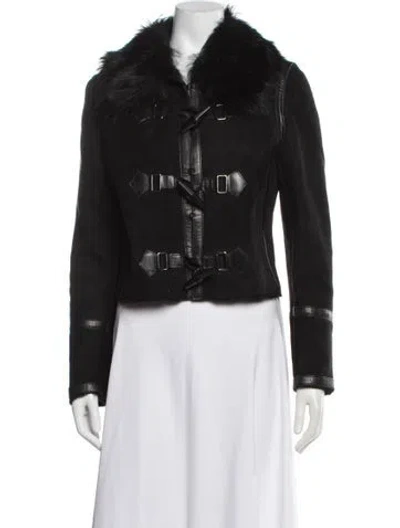 Pre-owned Andrew Gn Eel Skin Evening Jacket In Black