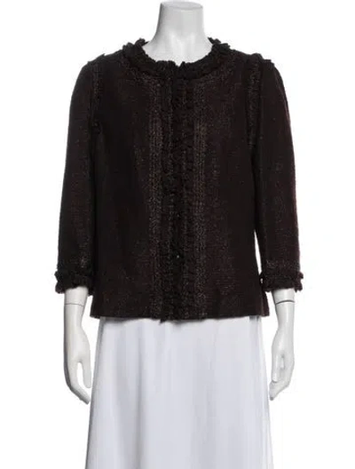Pre-owned Andrew Gn Jacket In Brown