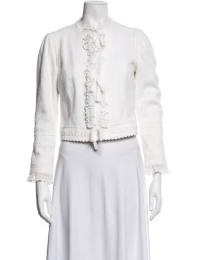 Pre-owned Andrew Gn Jacket In White