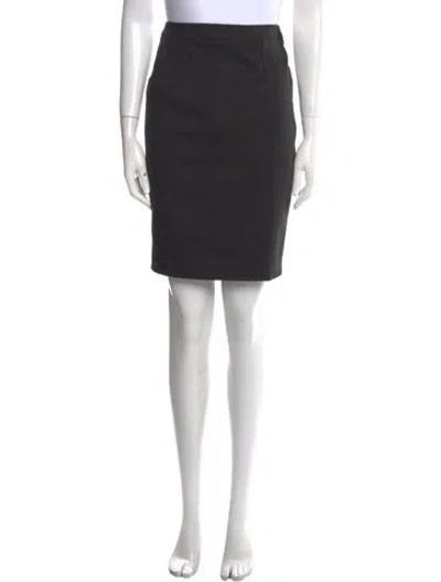 Pre-owned Andrew Gn Knee-length Skirt In Gray