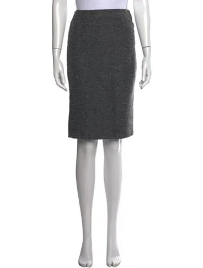 Pre-owned Andrew Gn Knee-length Skirt In Grey