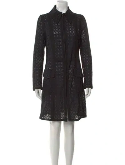 Pre-owned Andrew Gn Lace Pattern Knee-length Dress In Black