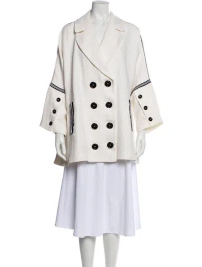Pre-owned Andrew Gn Linen Jacket In Neutral