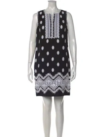 Pre-owned Andrew Gn Linen Mini Dress In Multi