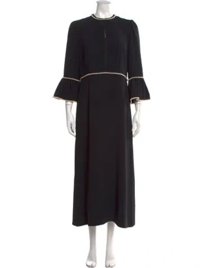 Pre-owned Andrew Gn Long Dress In Black