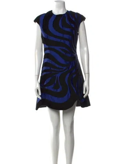 Pre-owned Andrew Gn Printed Mini Dress In Multi