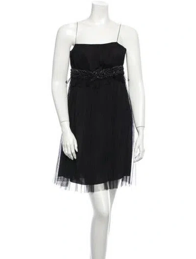 Pre-owned Andrew Gn Tulle Cocktail Dress W/ Tags In Black
