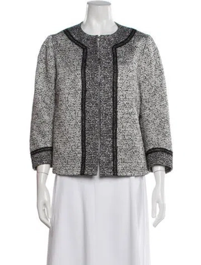 Pre-owned Andrew Gn Tweed Pattern Jacket In Multi