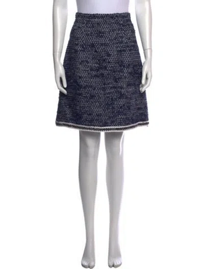 Pre-owned Andrew Gn Tweed Pattern Mini Skirt In Grey