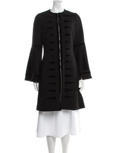 Pre-owned Andrew Gn Virgin Wool Coat In Black