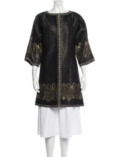 Pre-owned Andrew Gn Virgin Wool Patterned Jacket In Multi