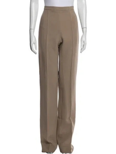 Pre-owned Andrew Gn Virgin Wool Wide Leg Pants In Neutrals