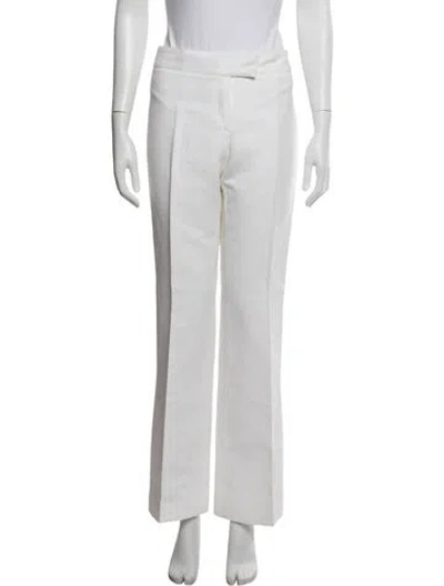 Pre-owned Andrew Gn Wide Leg Pants In White