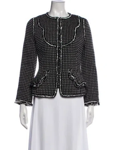 Pre-owned Andrew Gn Wool Denim Jacket In Black