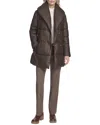 Andrew Marc Adela Quilted Jacket In Gray