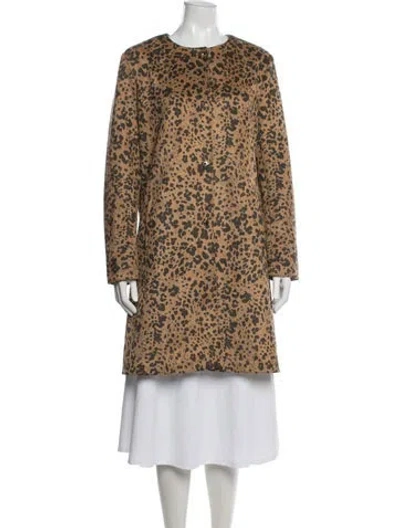 Pre-owned Andrew Marc Animal Print Jacket In Multi