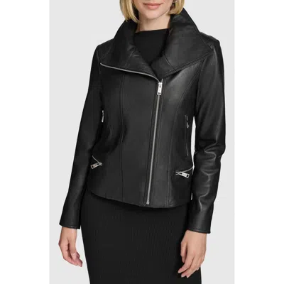 ANDREW MARC ANDREW MARC BECKETT LEATHER MOTO JACKET