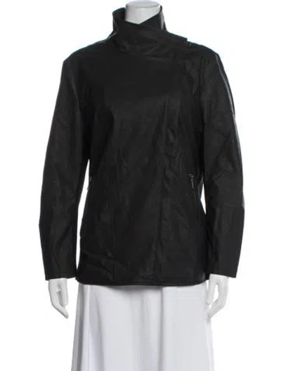 Pre-owned Andrew Marc Biker Jacket In Black