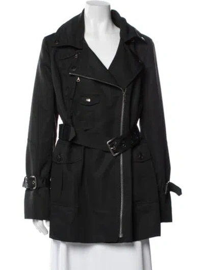 Pre-owned Andrew Marc Biker Jacket In Gray