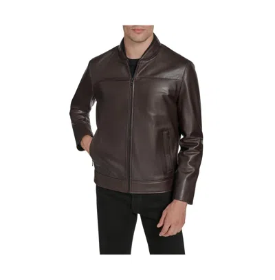 Andrew Marc Black Label Men's Weston Leather Jacket In Brown