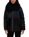 Andrew Marc Black Label Rosales Mixed Media Down-filled Puffer Jacket