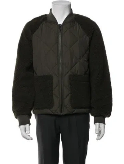 Pre-owned Andrew Marc Bomber Jacket W/ Tags In Green