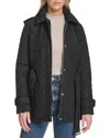Andrew Marc Brinklee Belted Trench Coat In Black