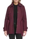 Andrew Marc Brinklee Belted Trench Coat In Purple