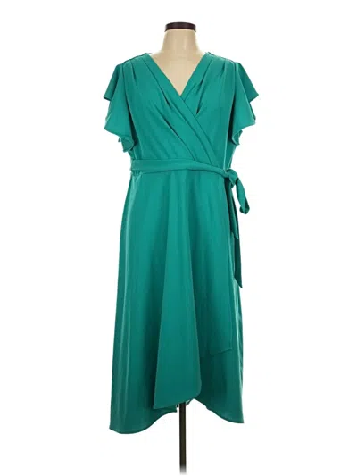 Pre-owned Andrew Marc Casual Dress In Blue