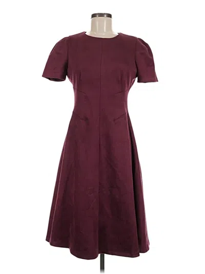 Pre-owned Andrew Marc Casual Dress In Burgundy