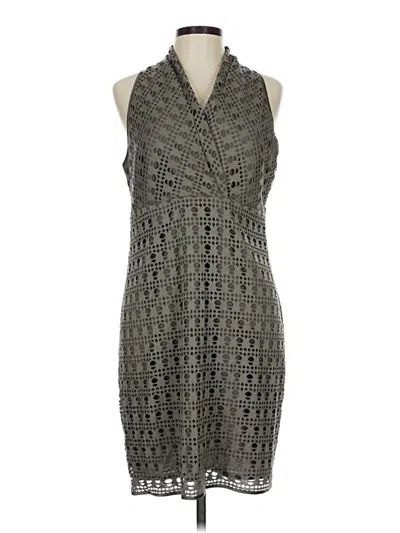 Pre-owned Andrew Marc Casual Dress In Gray