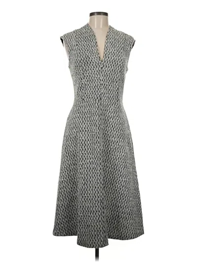 Pre-owned Andrew Marc Casual Dress In Gray