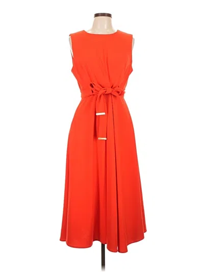 Pre-owned Andrew Marc Casual Dress In Orange