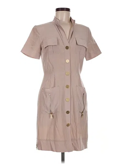 Pre-owned Andrew Marc Casual Dress In Tan