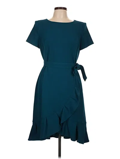 Pre-owned Andrew Marc Casual Dress In Teal